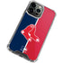 MLB Boston Red Sox Split iPhone 15 Pro Max Clear Case