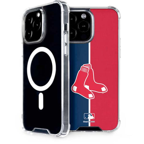 MLB Boston Red Sox Split iPhone 15 Pro Max MagSafe Case