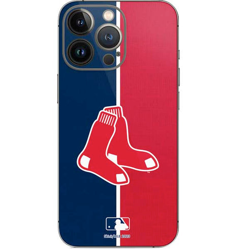 MLB Boston Red Sox Split iPhone 14 Pro Skin
