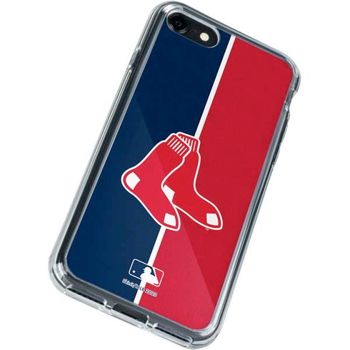 MLB Boston Red Sox Split iPhone SE (2nd & 3rd Gen) Clear Case