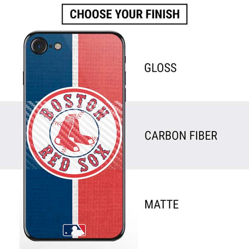 MLB Boston Red Sox Split iPhone SE (2nd & 3rd Gen) Skin