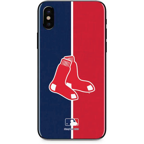 MLB Boston Red Sox Split iPhone X Skin