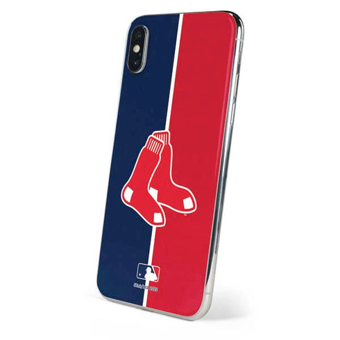 MLB Boston Red Sox Split iPhone X Skin