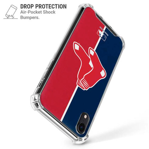 MLB Boston Red Sox Split iPhone XR Clear Case