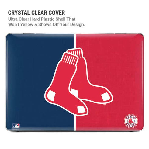 MLB Boston Red Sox Split MacBook Pro 16in (2021-25) Case plus Skin