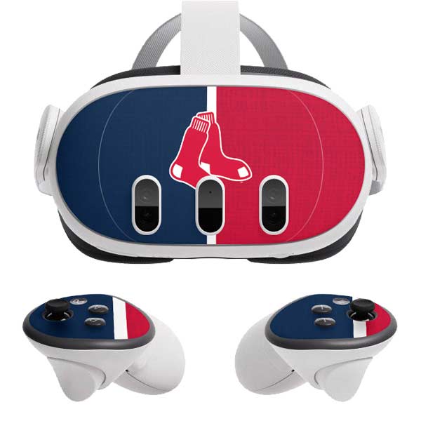 Boston Red Sox Split Meta Quest 3 Skin Decals Wraps Skinit