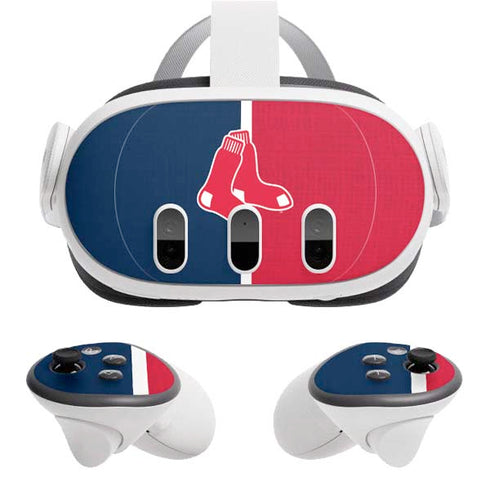 MLB Boston Red Sox Split Meta Quest 3 Skin