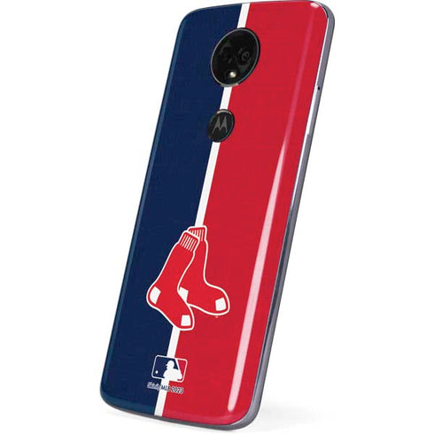 MLB Boston Red Sox Split Moto E5 Plus Skin