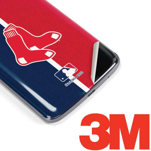 MLB Boston Red Sox Split Moto E5 Plus Skin