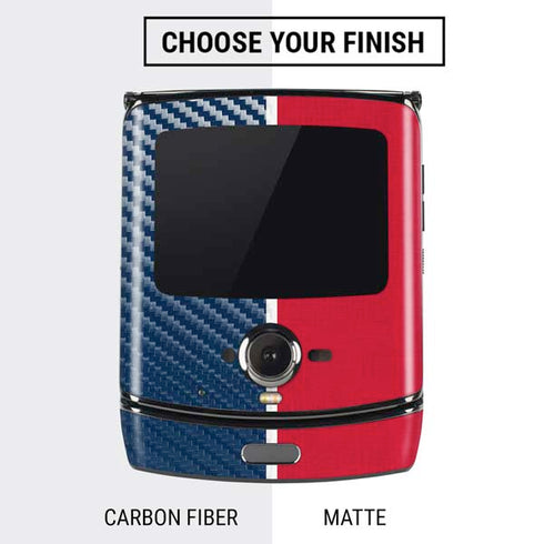 MLB Boston Red Sox Split Motorola RAZR Skin