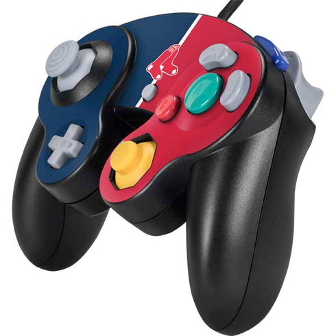 MLB Boston Red Sox Split Nintendo GameCube Controller Skin