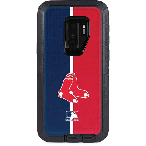 MLB Boston Red Sox Split Otterbox Defender Galaxy Skin
