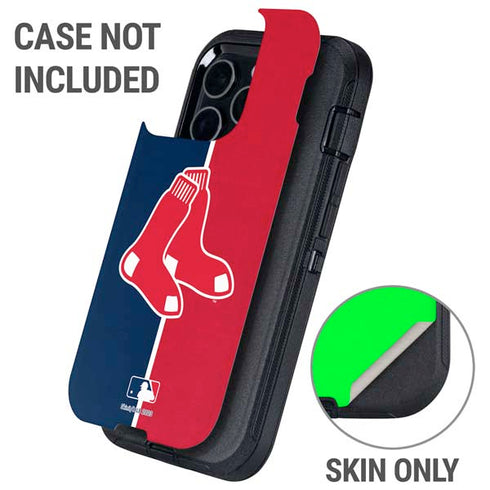 MLB Boston Red Sox Split Otterbox Defender iPhone Skin