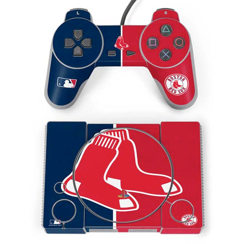 MLB Boston Red Sox Split PlayStation Classic Bundle Skin