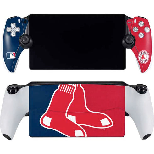 MLB Boston Red Sox Split PlayStation Portal Remote Player Skin