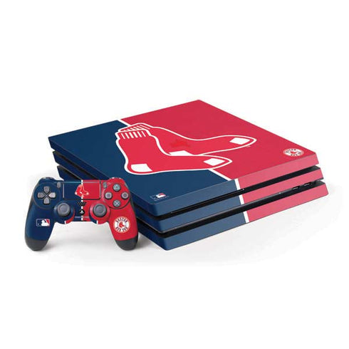 MLB Boston Red Sox Split PS4 Pro Bundle Skin