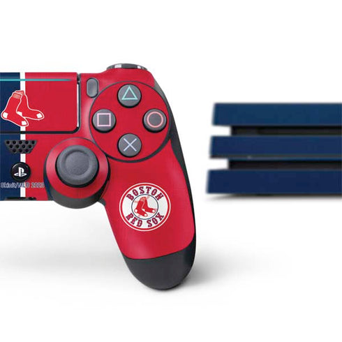 MLB Boston Red Sox Split PS4 Pro Bundle Skin
