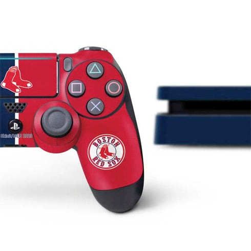 MLB Boston Red Sox Split PS4 Slim Bundle Skin