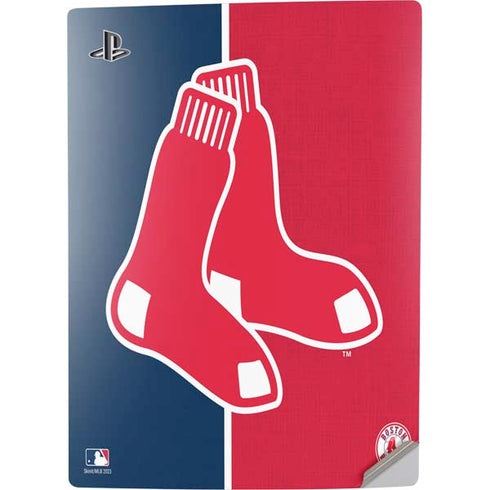 MLB Boston Red Sox Split PS5 Digital Edition Console Skin