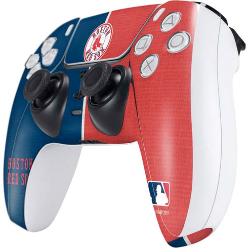 MLB Boston Red Sox Split PS5 Controller Skin