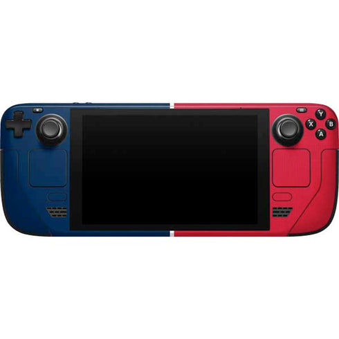 MLB Boston Red Sox Split Steam Deck Handheld Gaming Computer Skin