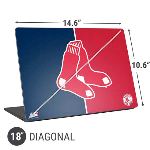 MLB Boston Red Sox Split Universal Laptop 18in (14.6 x 10.6in) Skin