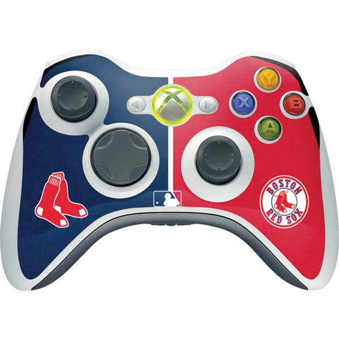 MLB Boston Red Sox Split Xbox 360 Wireless Controller Skin