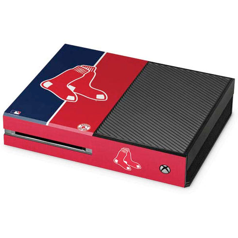 MLB Boston Red Sox Split Xbox One Console Skin