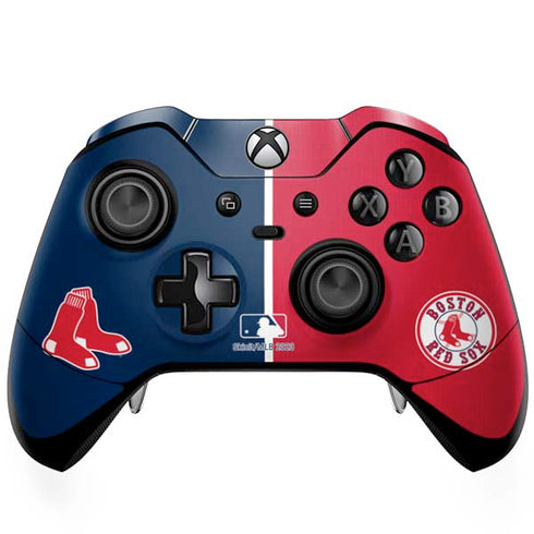 MLB Boston Red Sox Split Xbox One Elite Controller Skin