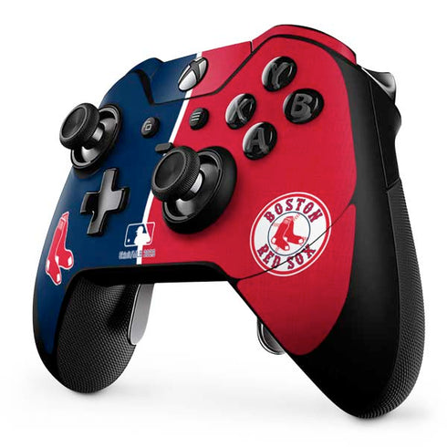 MLB Boston Red Sox Split Xbox One Elite Controller Skin
