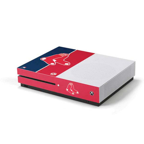 MLB Boston Red Sox Split Xbox One S Console Skin