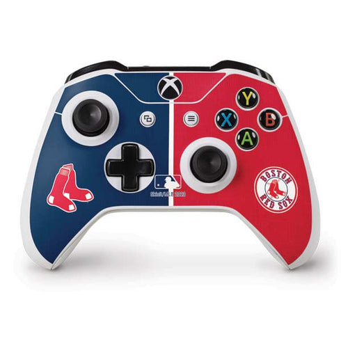 MLB Boston Red Sox Split Xbox One S Controller Skin