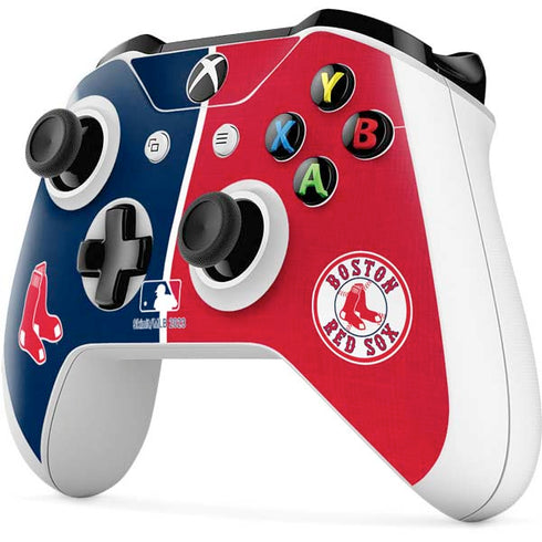 MLB Boston Red Sox Split Xbox One S Controller Skin