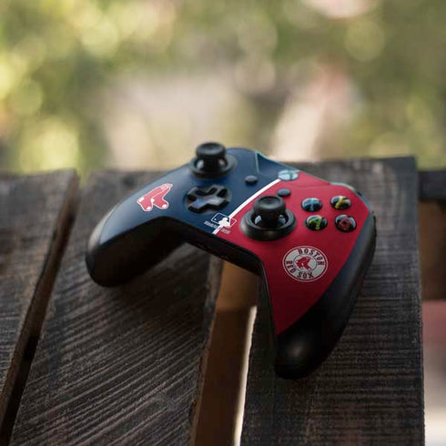 MLB Boston Red Sox Split Xbox One S Controller Skin