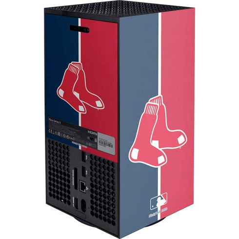 MLB Boston Red Sox Split Xbox Series X Console Skin