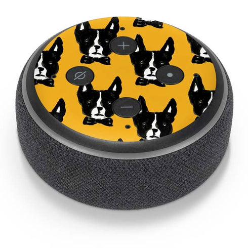 Bouffants and Broken Hearts Boston Terrier Amazon Echo Dot Skin