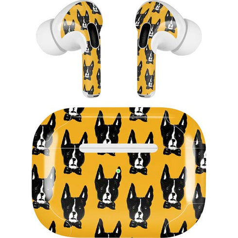 Bouffants and Broken Hearts Boston Terrier Apple AirPods Pro Skin
