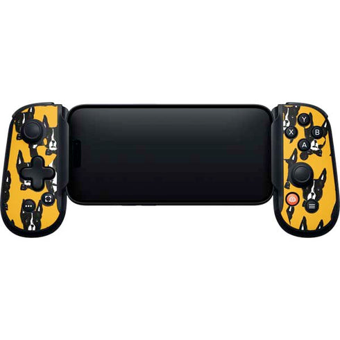 Bouffants and Broken Hearts Boston Terrier Backbone One for iPhone Game Controller Skin
