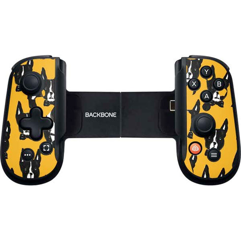 Bouffants and Broken Hearts Boston Terrier Backbone One for iPhone Game Controller Skin