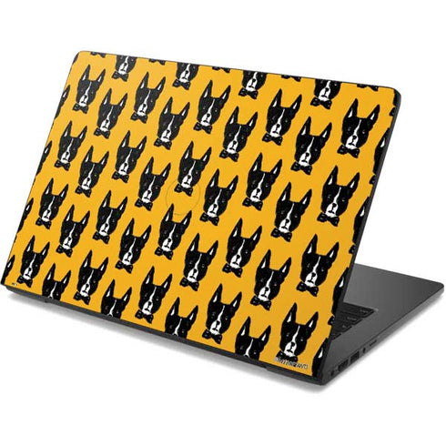 Bouffants and Broken Hearts Boston Terrier Dell Chromebook Skin