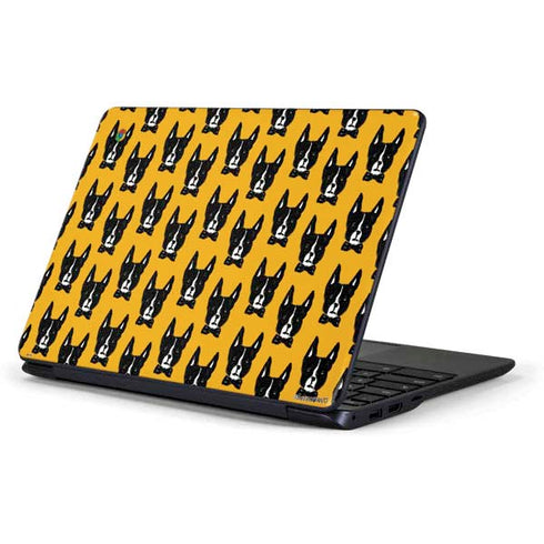 Bouffants and Broken Hearts Boston Terrier Samsung Chromebook Skin