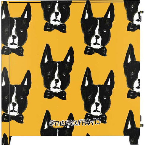 Bouffants and Broken Hearts Boston Terrier Corsair 4000D Tempered Glass Mid-Tower ATX Case Skin