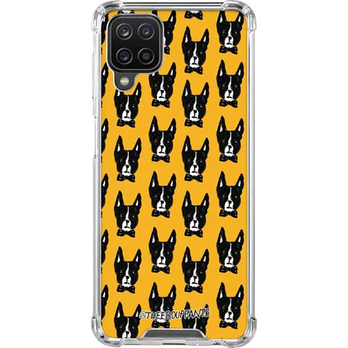 Bouffants and Broken Hearts Boston Terrier Galaxy A12 Clear Case