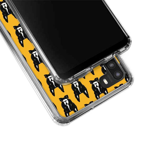 Bouffants and Broken Hearts Boston Terrier Galaxy A21 Clear Case