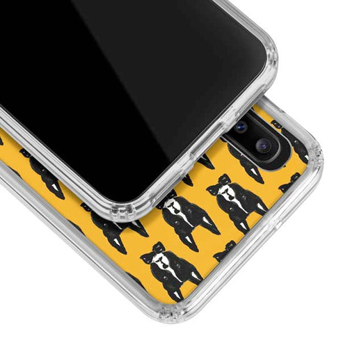 Bouffants and Broken Hearts Boston Terrier Galaxy A30 Clear Case