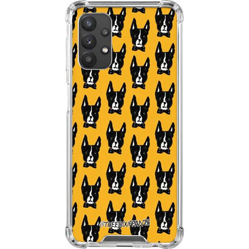 Bouffants and Broken Hearts Boston Terrier Galaxy A32 5G Clear Case