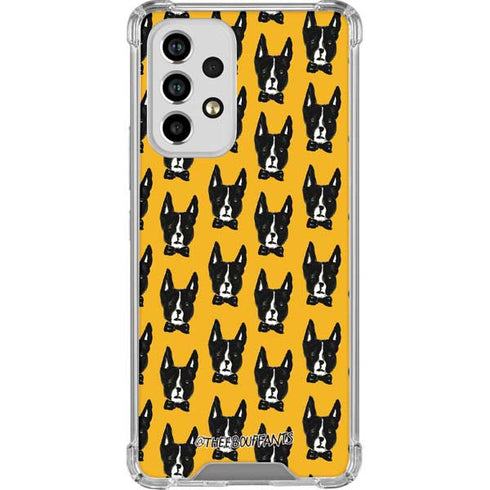 Bouffants and Broken Hearts Boston Terrier Galaxy A53 5G Clear Case
