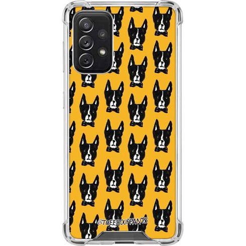 Bouffants and Broken Hearts Boston Terrier Galaxy A72 5G Clear Case