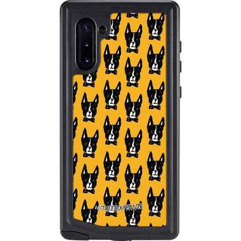 Bouffants and Broken Hearts Boston Terrier Galaxy Note 10 Waterproof Case