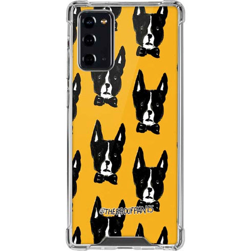 Bouffants and Broken Hearts Boston Terrier Galaxy Note20 5G Clear Case
